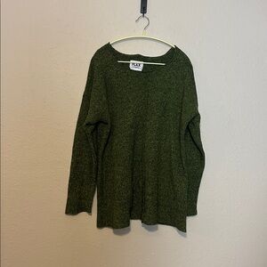 FLAX green tunic sweater size Small/Medium